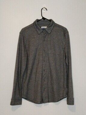 Men's Casual Long-Sleeve Button-Down Shirt - Gray